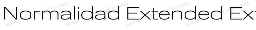 Normalidad Extended Extended Medium字体转换